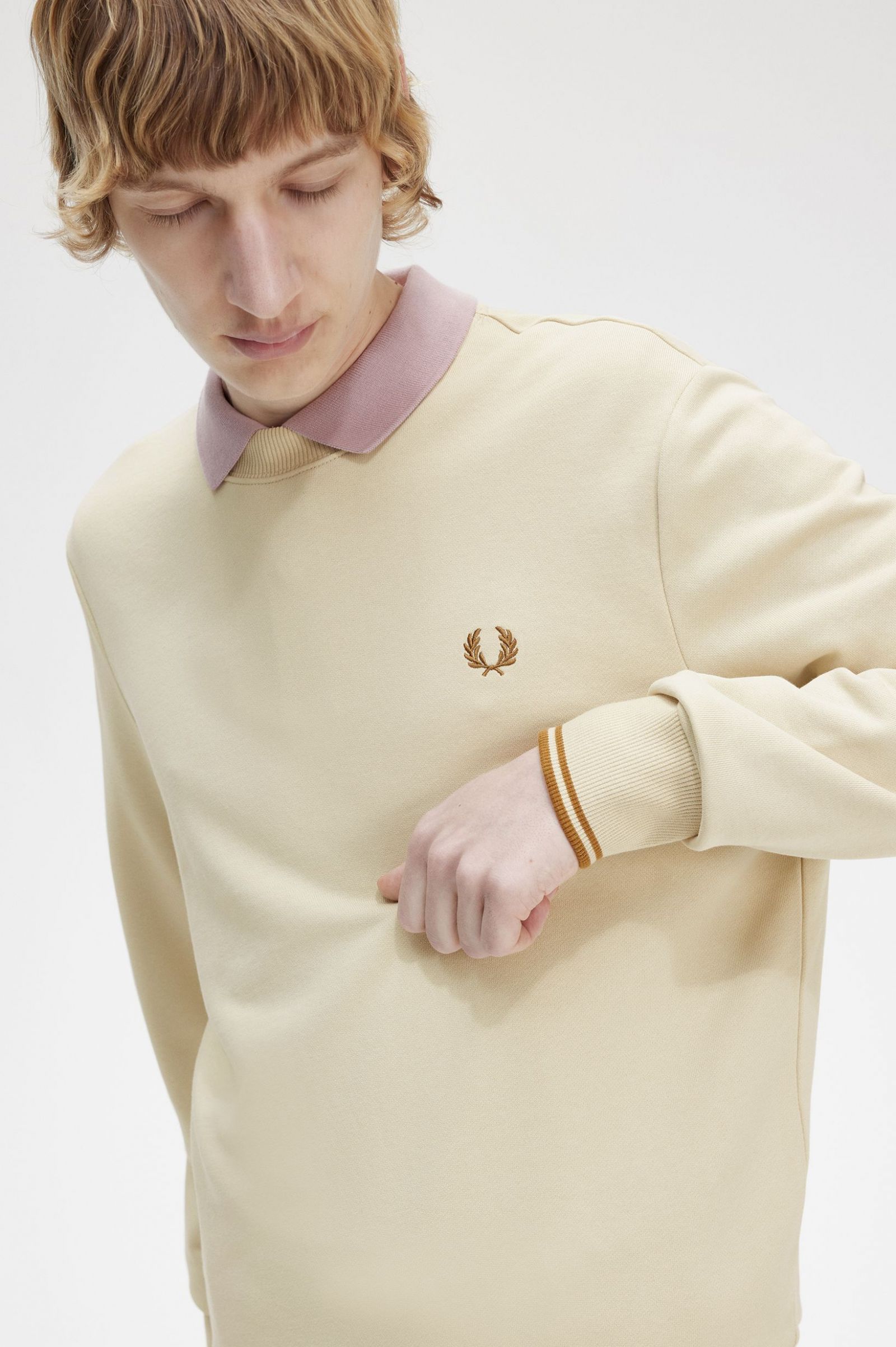 Crew Neck Sweatshirt Oatmeal 7038850