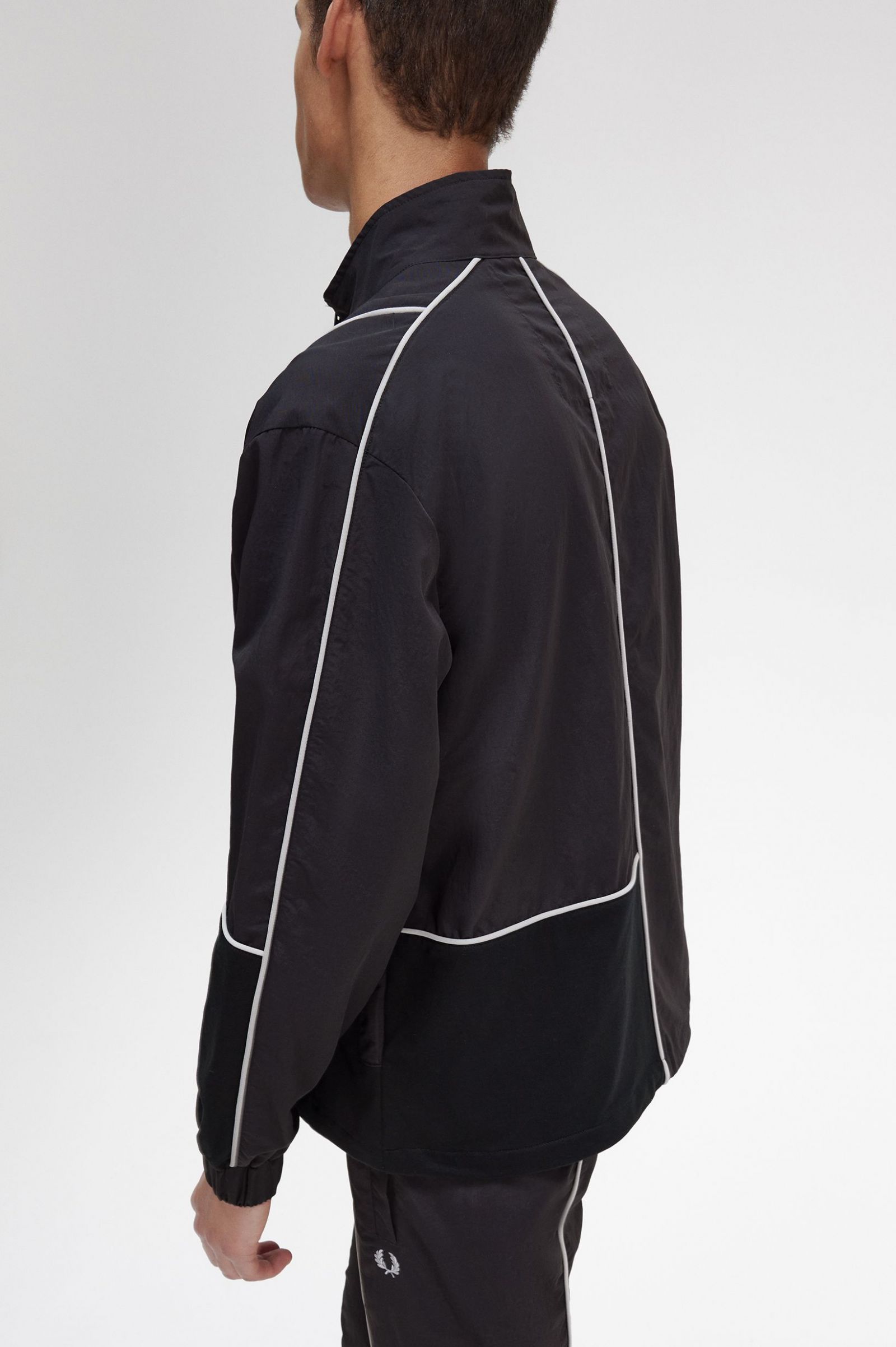 Piped Shell Jacket Black 7038291