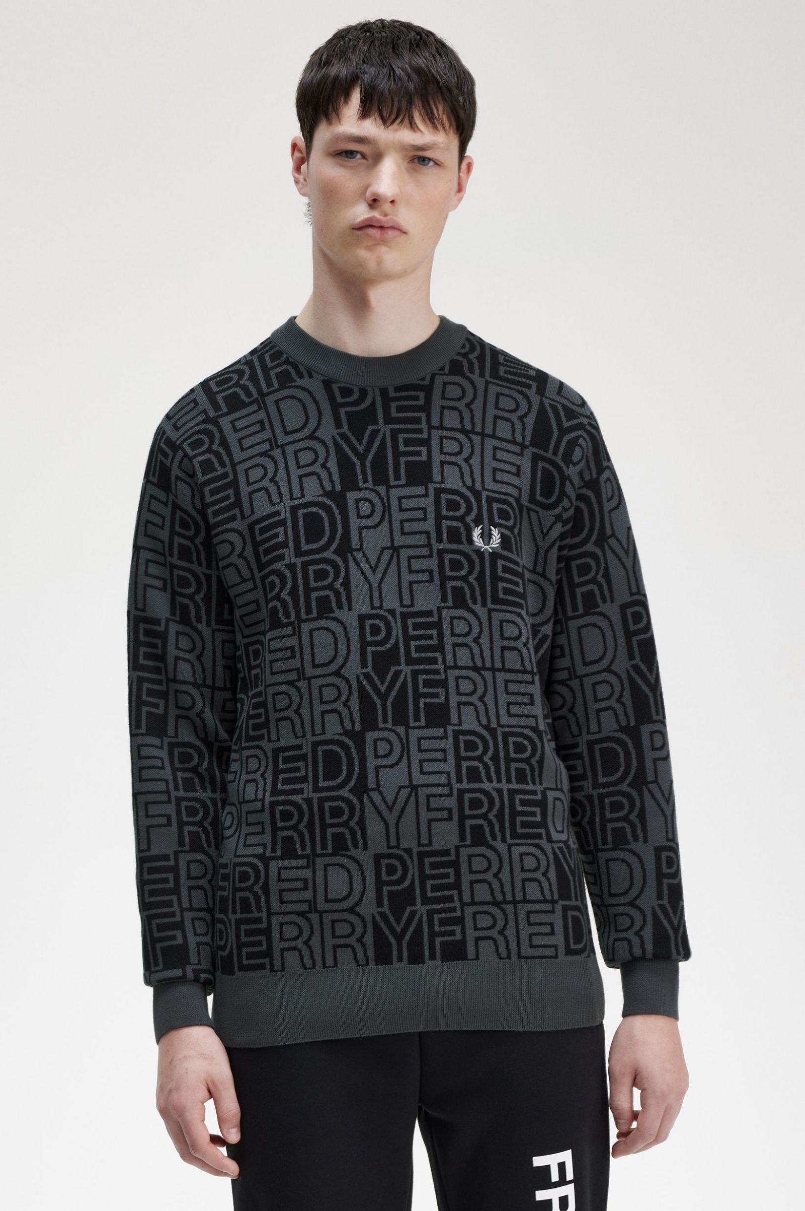 Block Graphic Jumper Gunmetal 7038322
