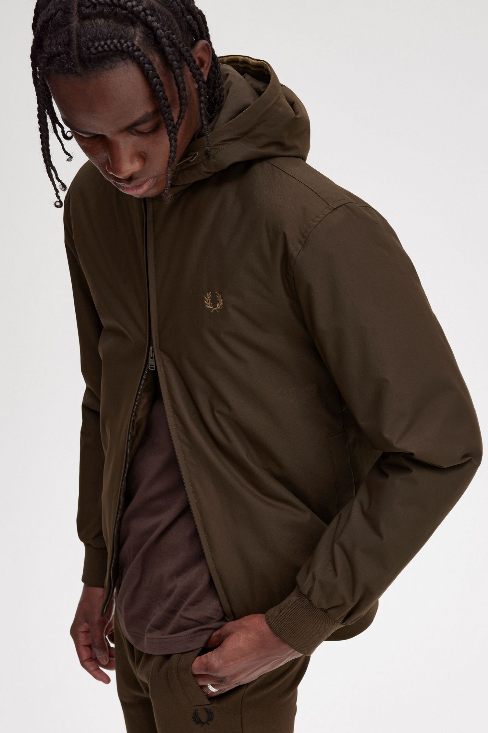 Padded Hooded Brentham Jacket Burnt Tobacco 7038827