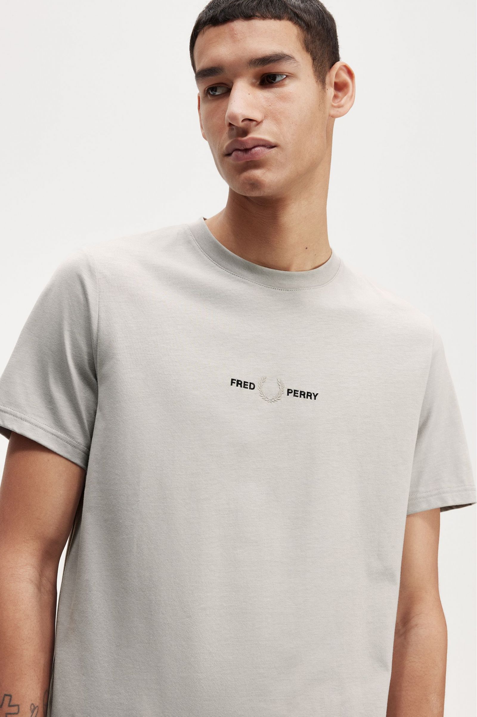 Embroidered T-Shirt Limestone 7038913