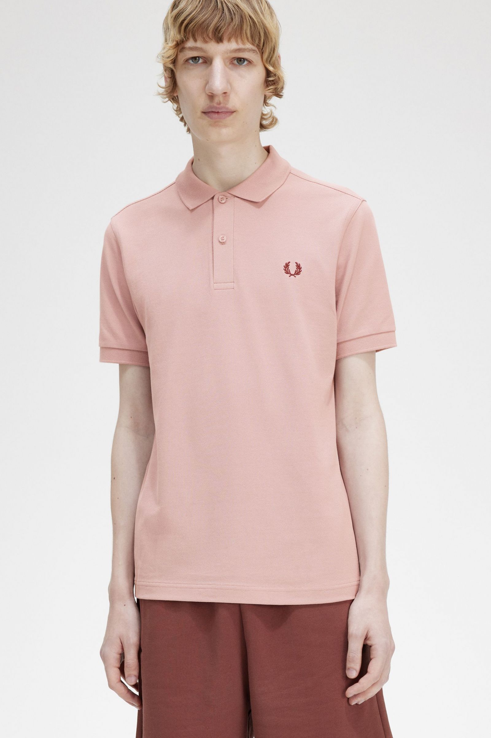 The Fred Perry ShirtM6000 Dusty Rose Pink / Oxblood 7039106