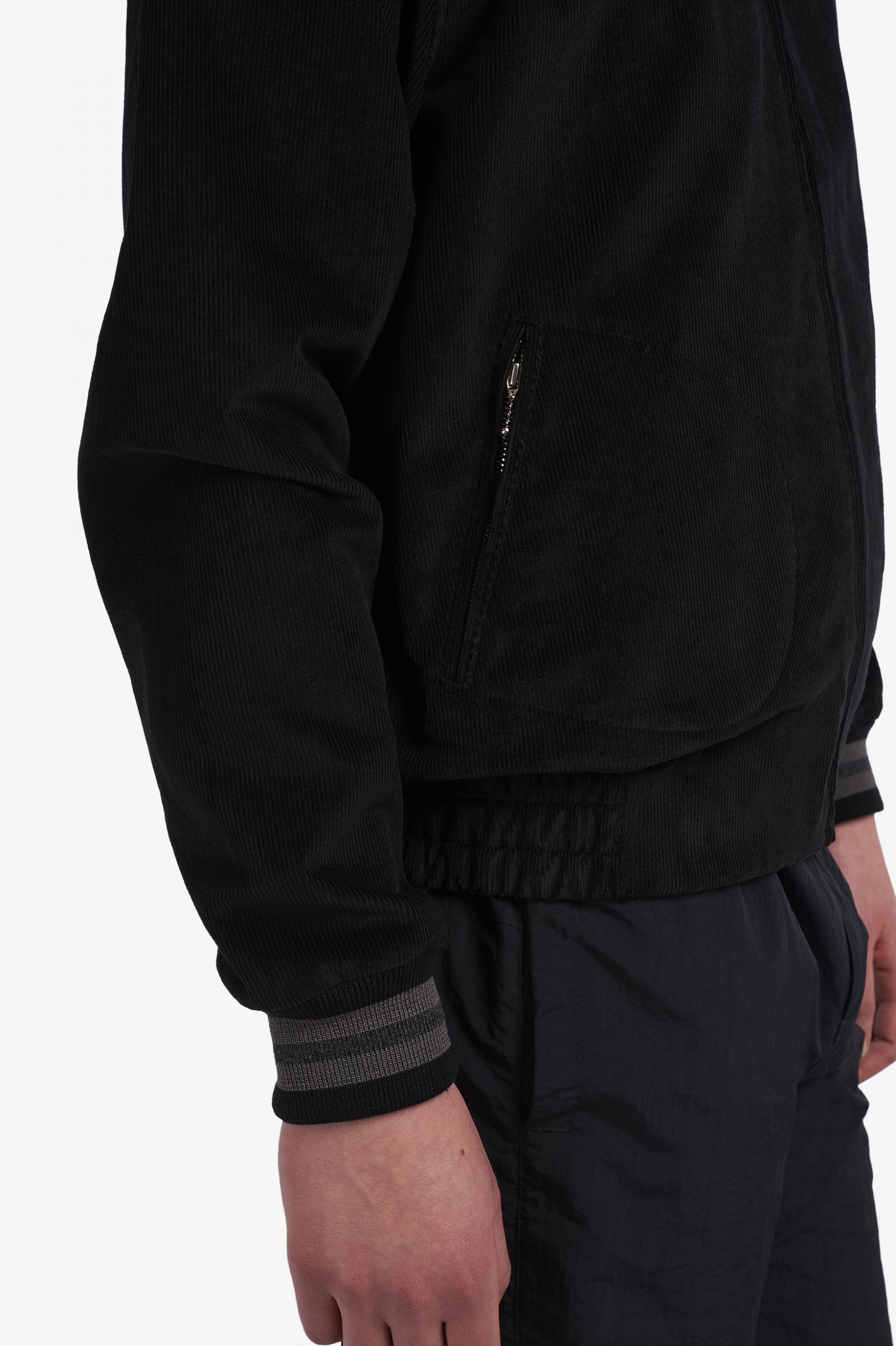 Made In EnglandNeedlecord Tennis Bomber Black 7037876