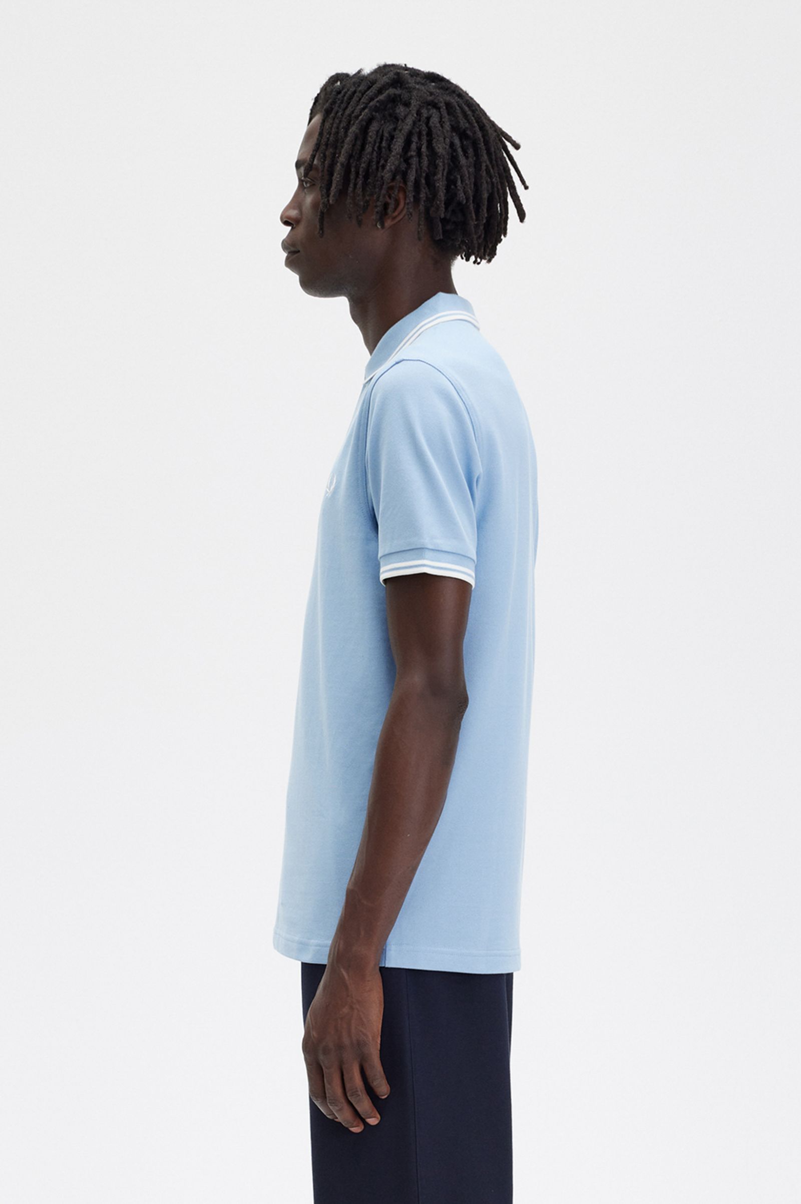 The Fred Perry ShirtM3600 Sky Blue / Snow White / Snow White 7039022