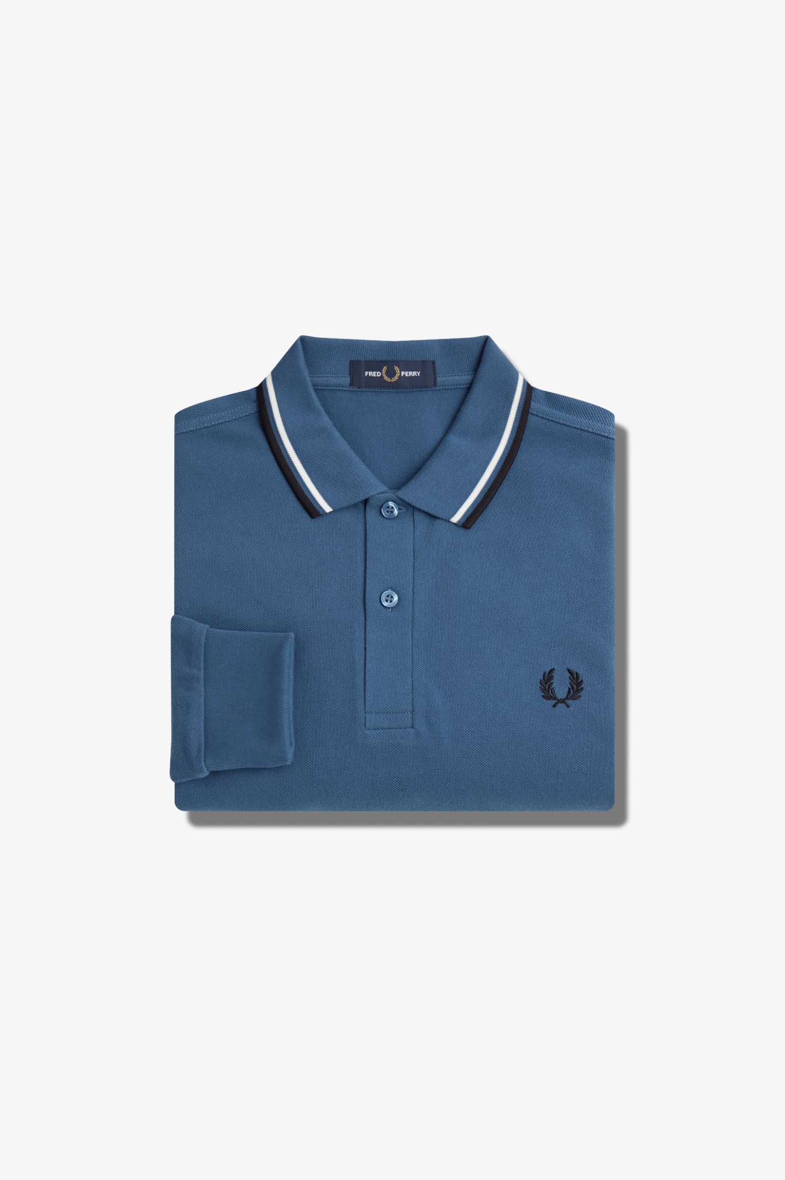 The Fred Perry ShirtM3636 Midnight Blue / Snow White / Black 7038592