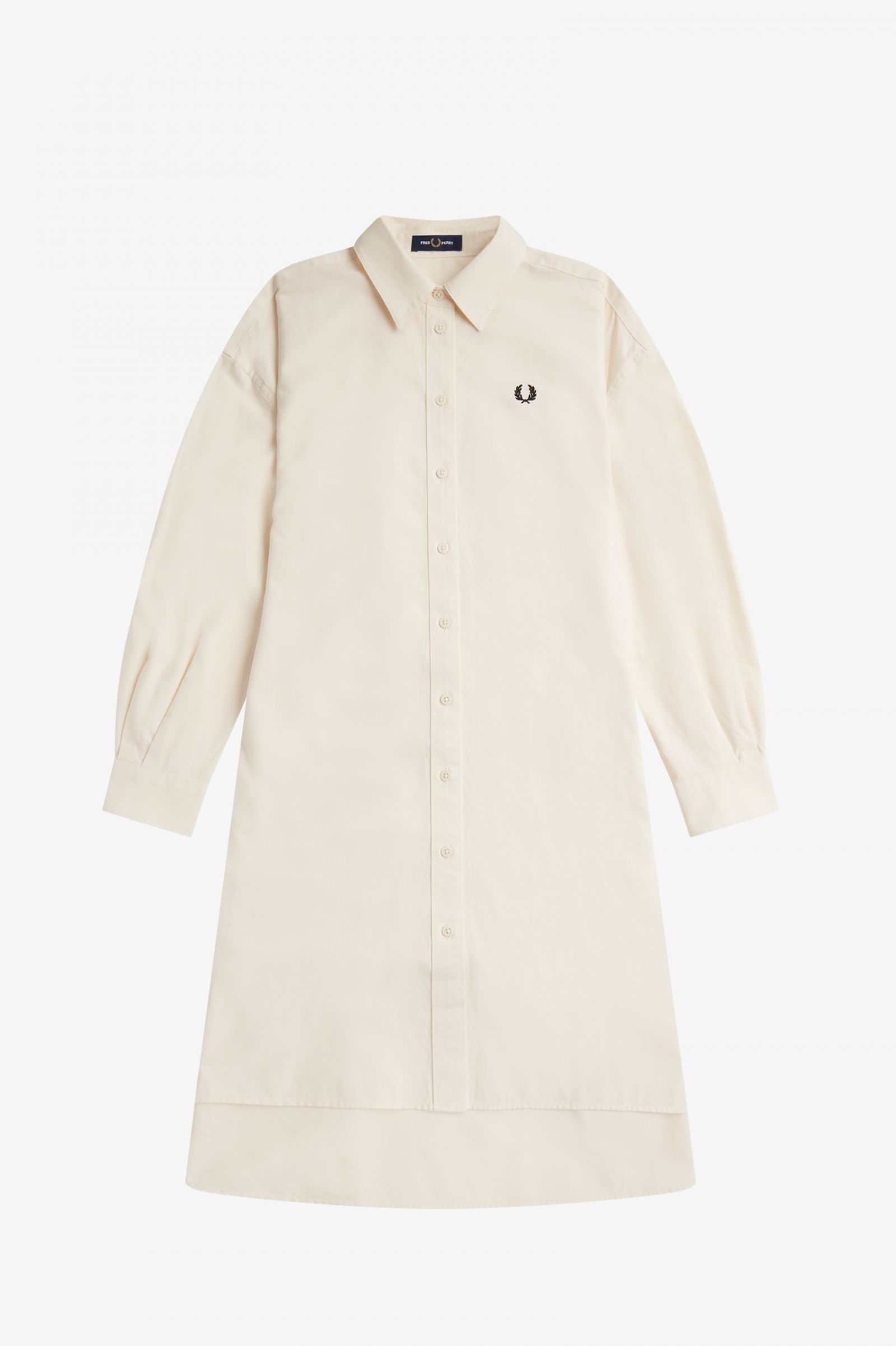 Split Detail Shirt Dress Ecru 7039286