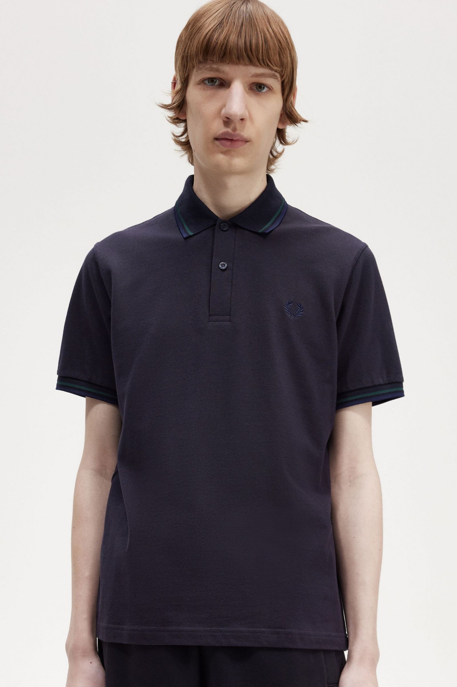 The Fred Perry ShirtM12 Navy / Petrol Blue / French Navy 7039101