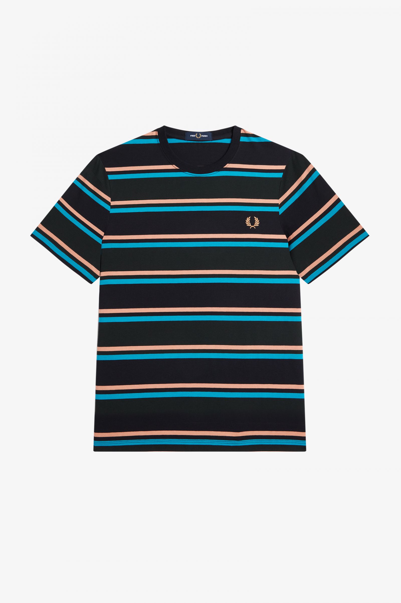 Bold Stripe T-Shirt Night Green 7038978