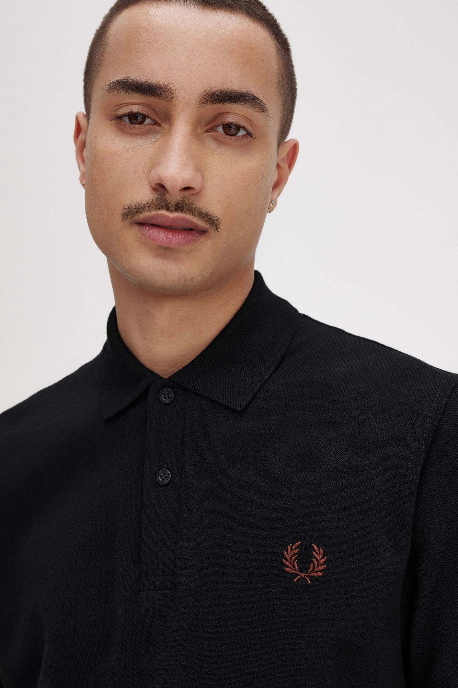 The Fred Perry ShirtM3 Black / Whisky Brown 7038397