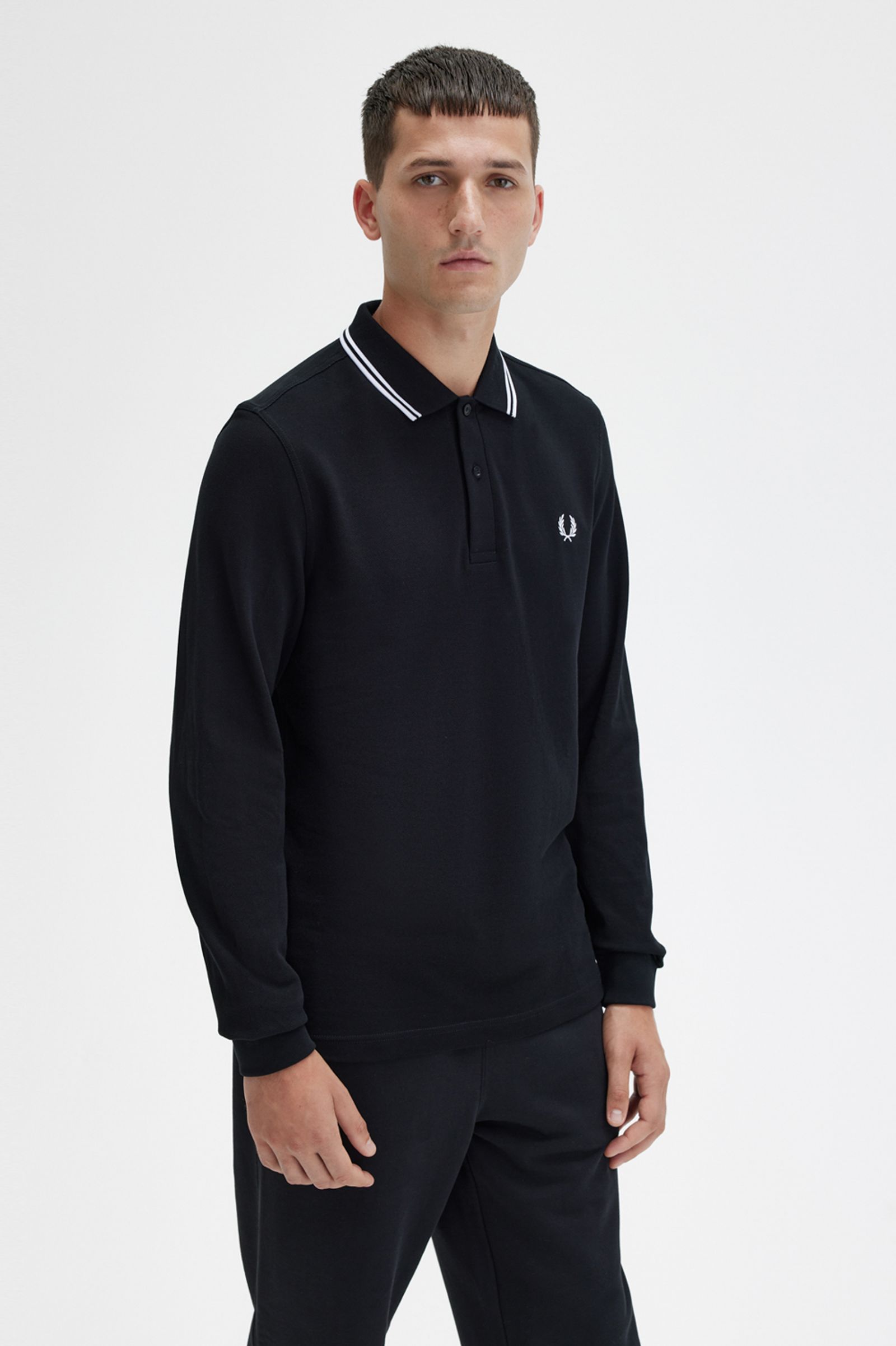 The Fred Perry ShirtM3636 Black / White / White 7038579