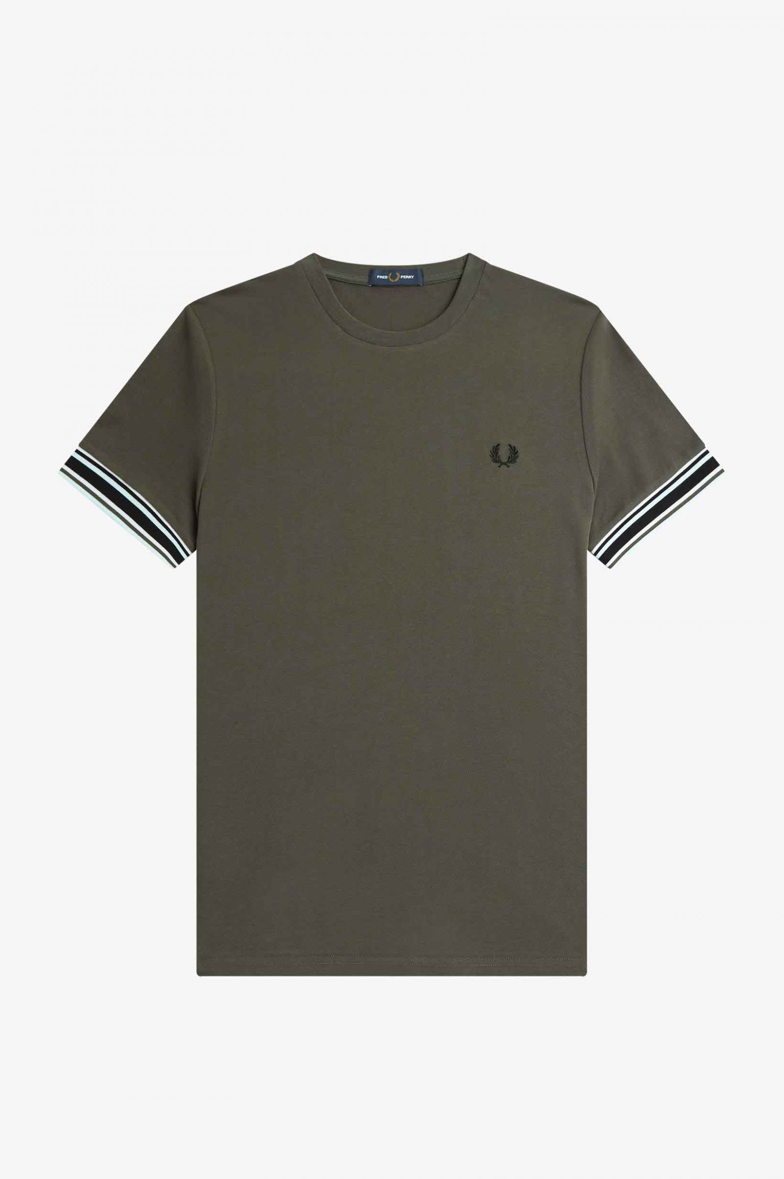 Bold Tipped Piqué T-Shirt Field Green 7038961