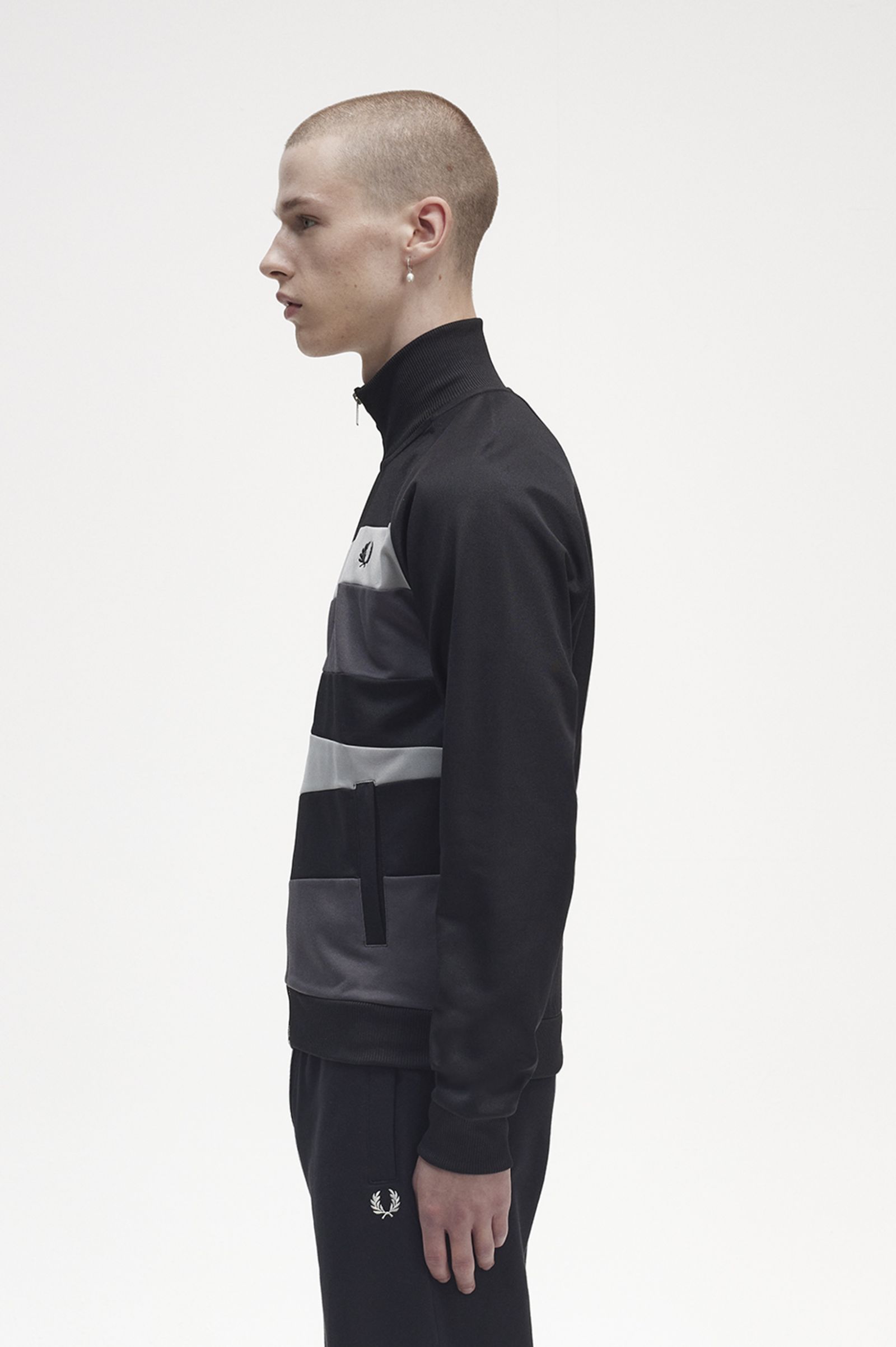 ReissuesContrast Panel Track Jacket Black 7037884