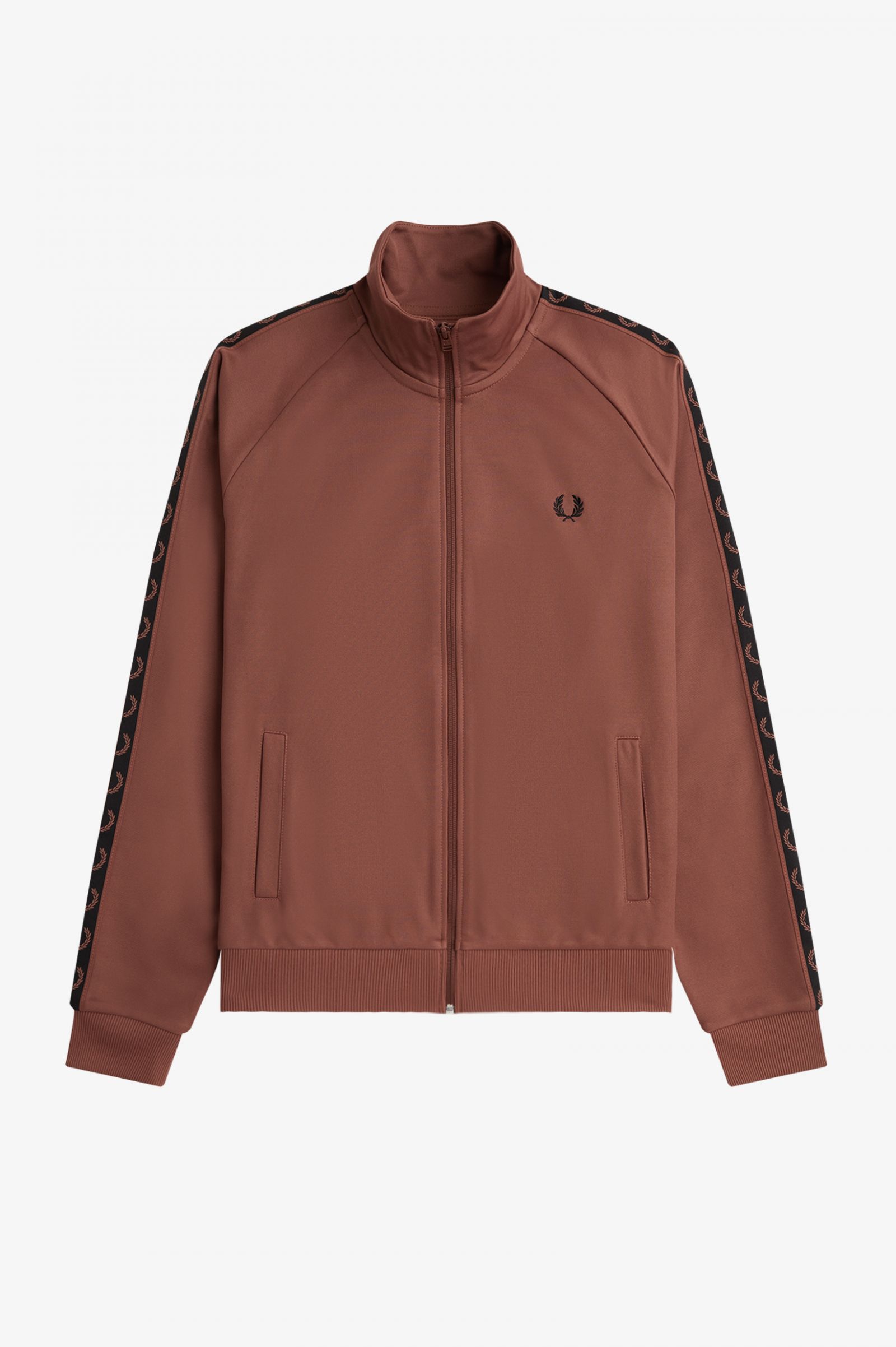 Contrast Tape Track Jacket Whisky Brown / Black 7039115