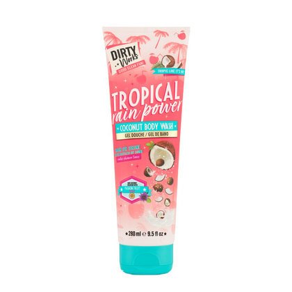 Dirty Works Tropical Rain Power Coconut Body Wash Shower Gel