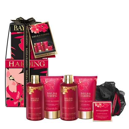 Baylis & Harding Boudiore Cherry Blossom Mini Stack Body Cream Gift Set