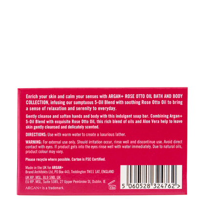 Argan+ Argan & Rose Bar Body Bar