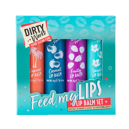 Dirty Works Feed My Lips Lip Balm Set Lip Balm