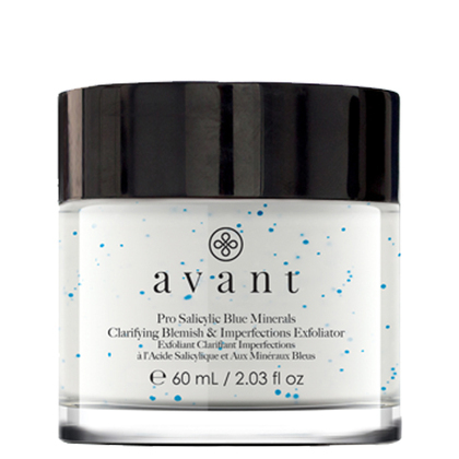 Avant Skincare Pro Salicylic Blue Minerals Clarifying Blemish Imperfections Exfoliator Face Scrub