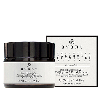 Avant Skincare Deluxe Hyaluronic Acid Vivifying Face & Eye Night Cream Moisturiser