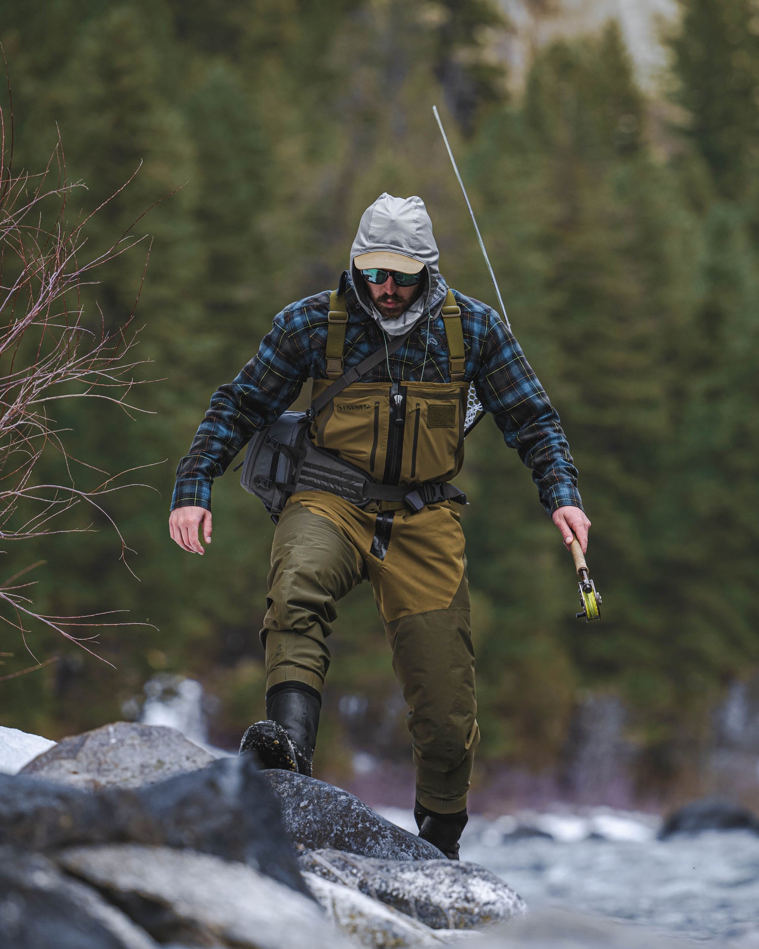 M's Freestone Z Bootfoot Waders - Rubber Sole