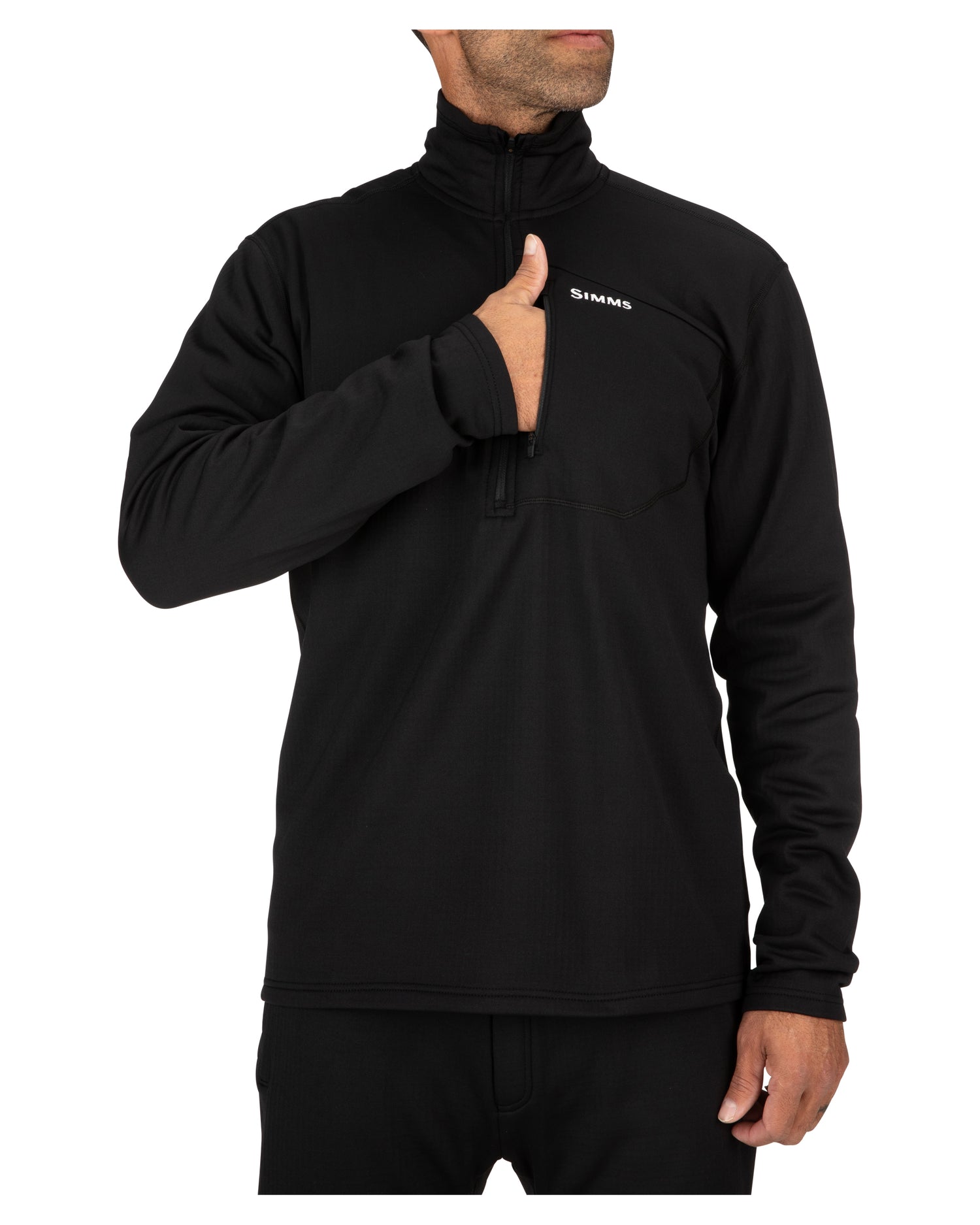 M's Thermal Qtr Midlayer Zip Top