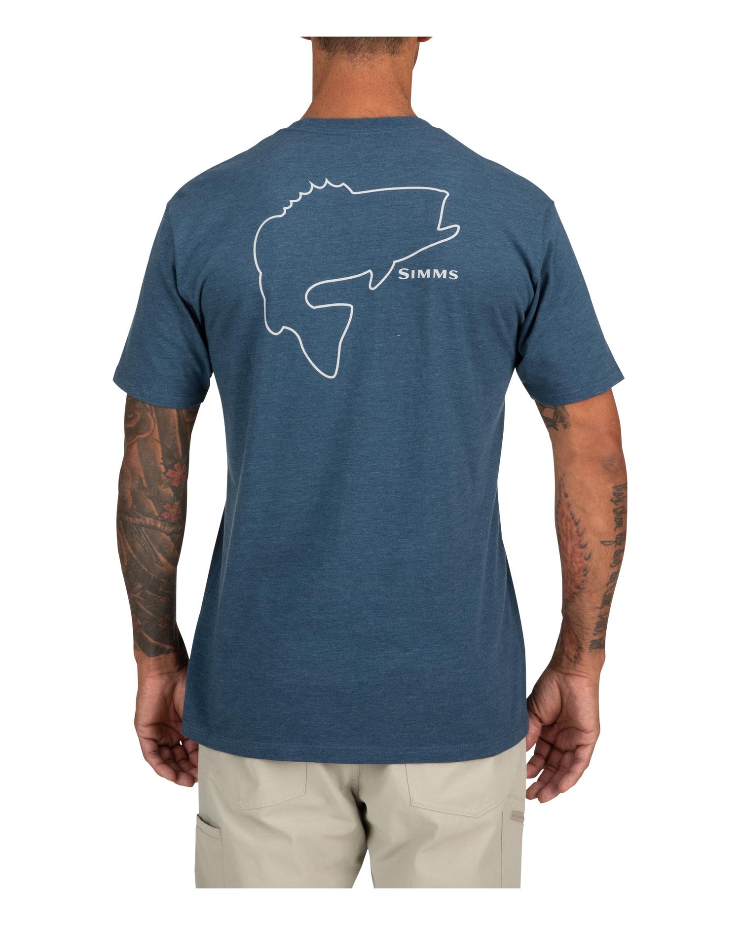 M's Bass Outline T-Shirt