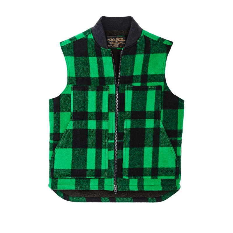 Lined Mackinaw Wool Work Vest