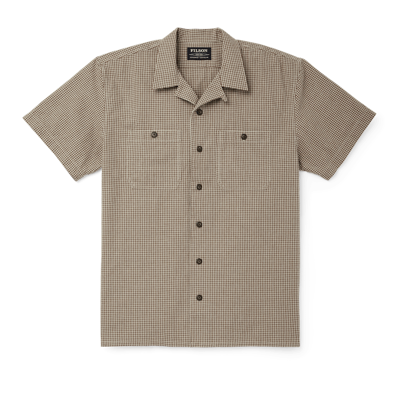 Chambray Short Sleeve Camp Shirt