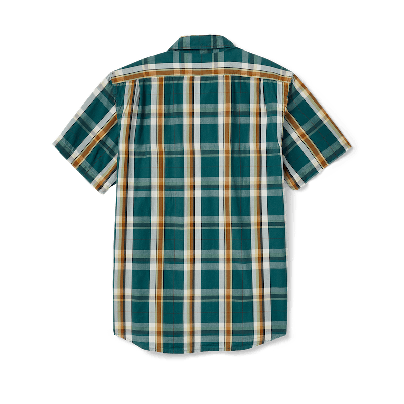 Washed Short Sleeve Feather Cloth Shirt