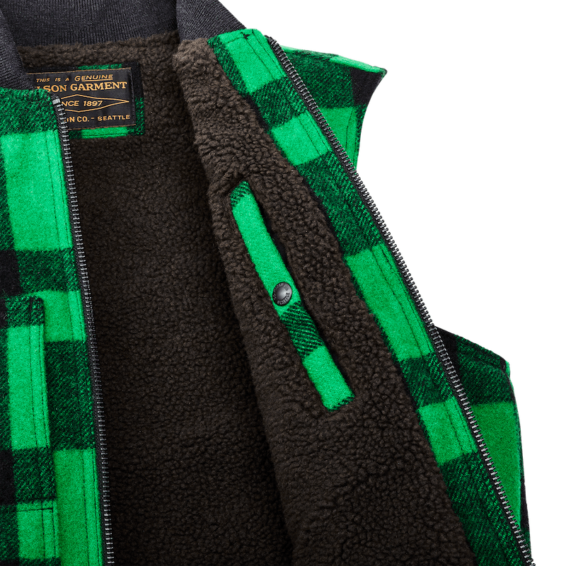 Lined Mackinaw Wool Work Vest
