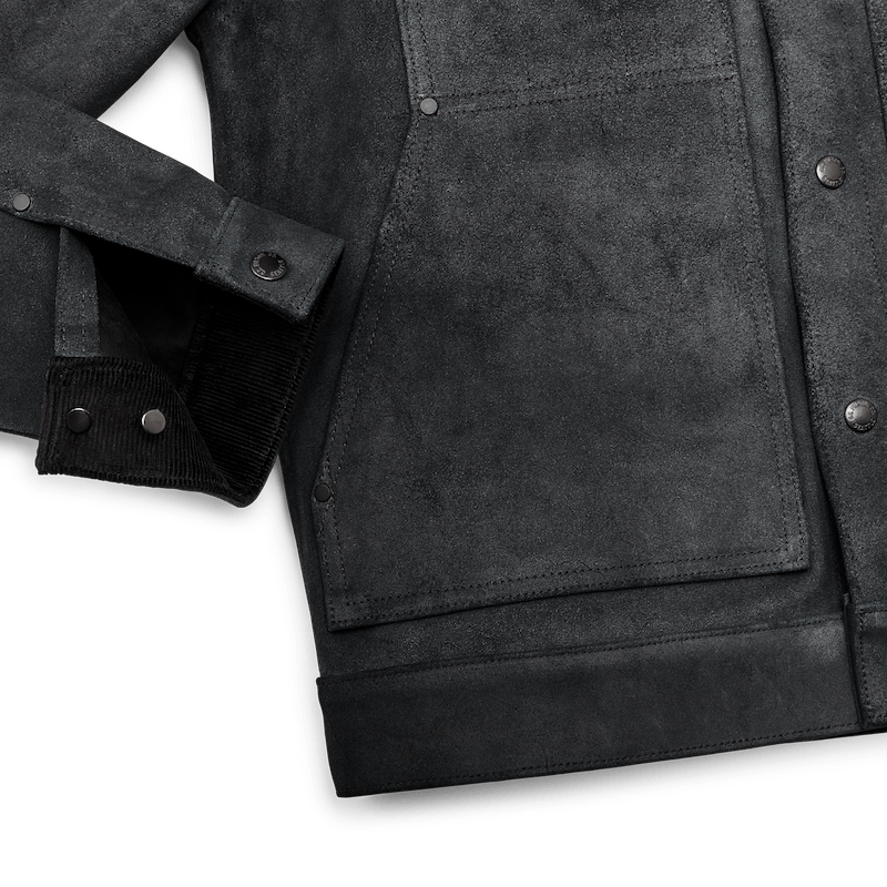 Roughout Leather Short Cruiser Jacket