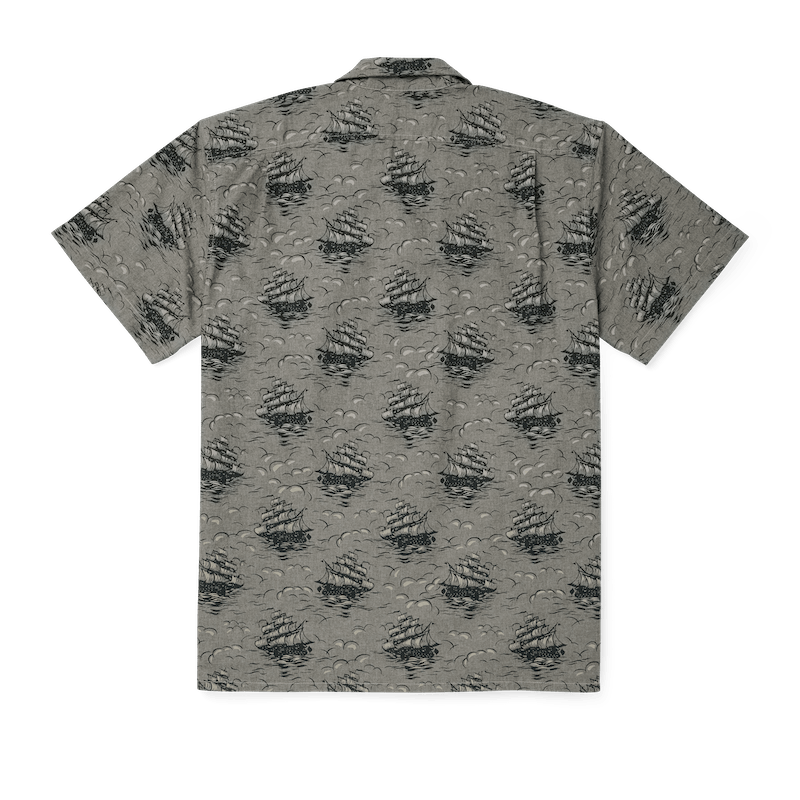 Chambray Short Sleeve Camp Shirt