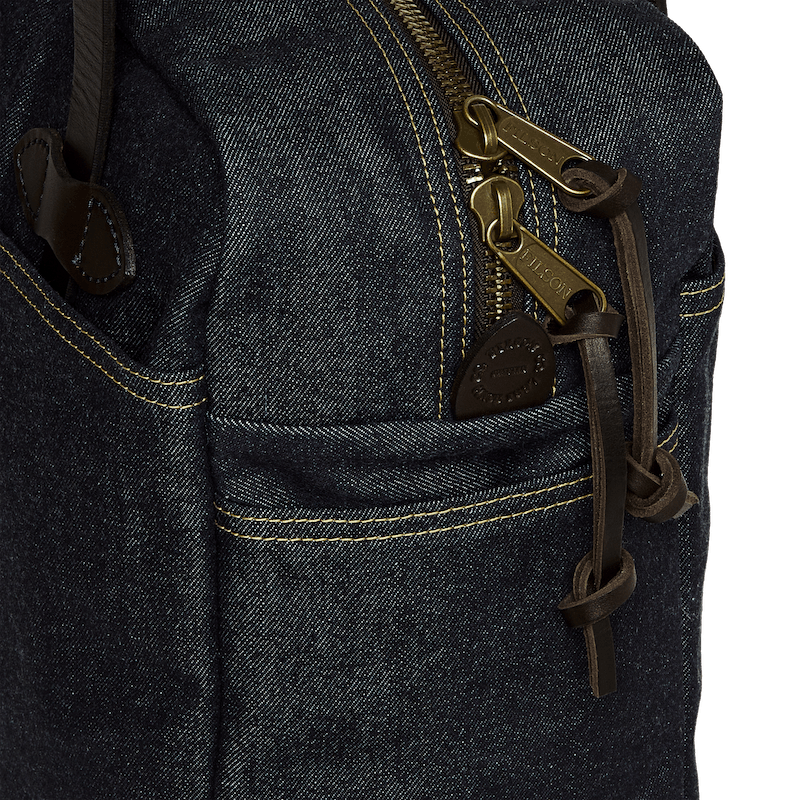 Denim Zipper Tote Bag