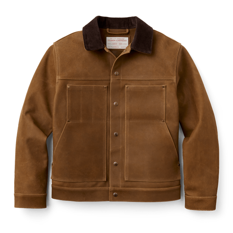 Roughout Leather Short Cruiser Jacket