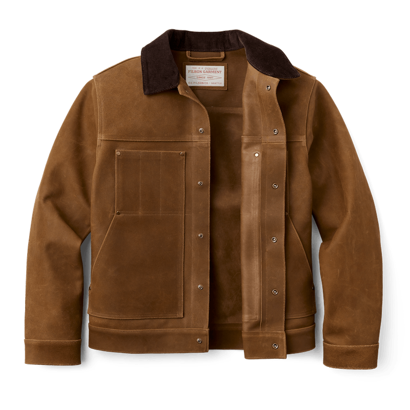 Roughout Leather Short Cruiser Jacket