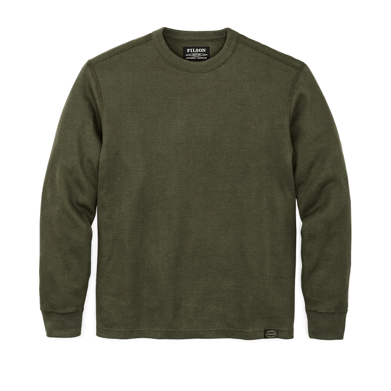 Waffle Knit Thermal Crewneck
