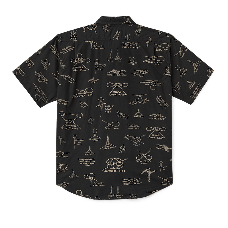 Washed Short Sleeve Feather Cloth Shirt