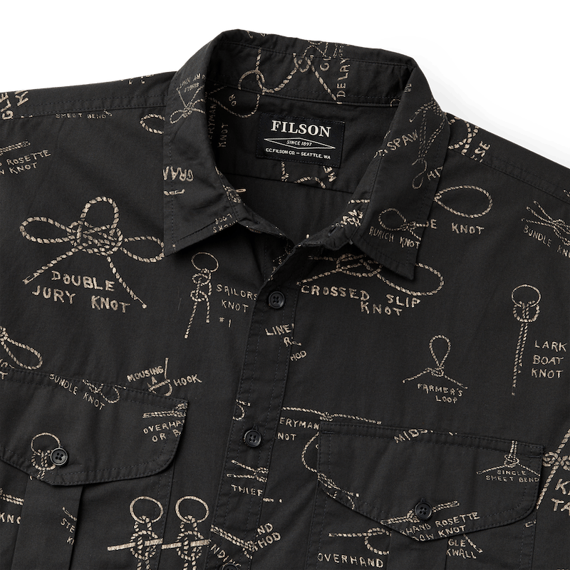 Washed Short Sleeve Feather Cloth Shirt