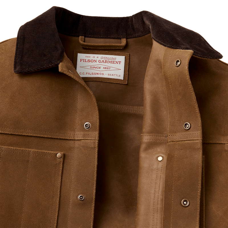 Roughout Leather Short Cruiser Jacket