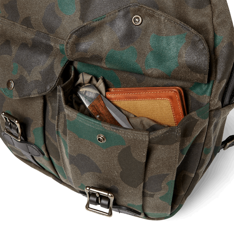 Large Waxed Rugged Twill Rucksack