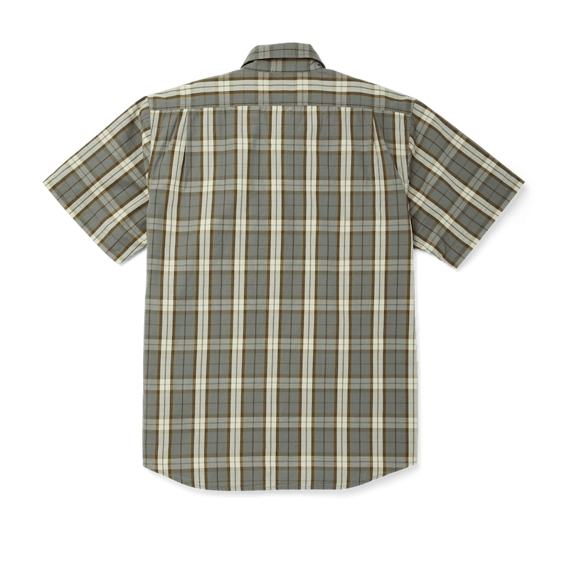 Washed Short Sleeve Feather Cloth Shirt