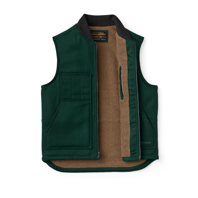 Lined Mackinaw Wool Work Vest