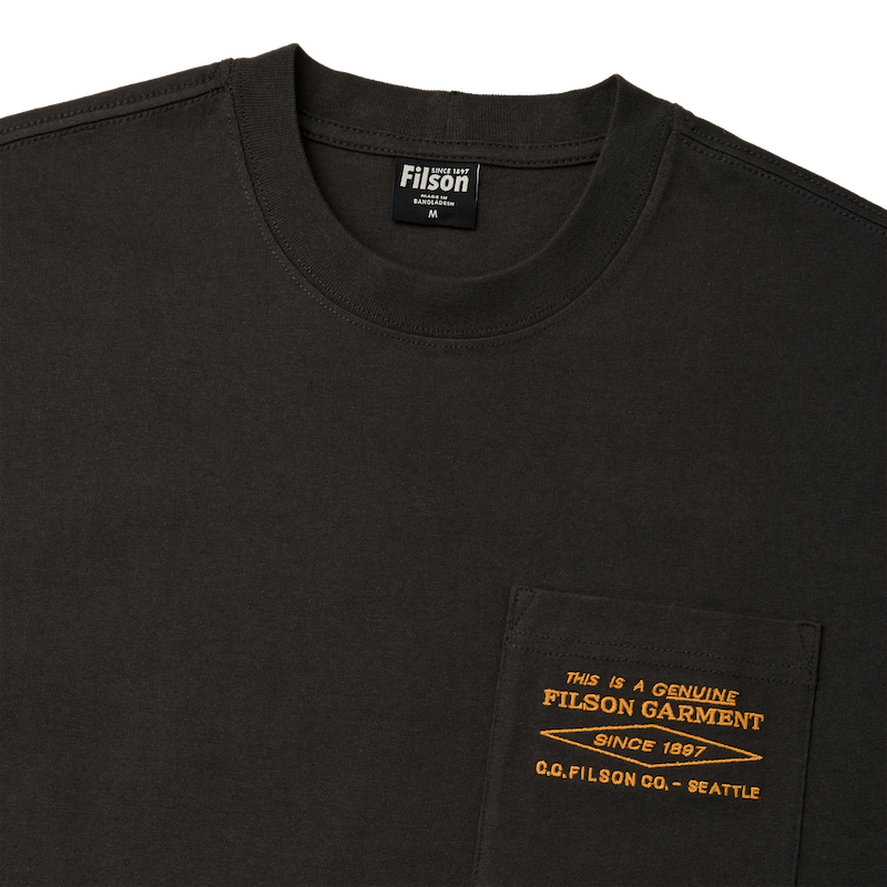 Short Sleeve Embroidered Pocket T-Shirt