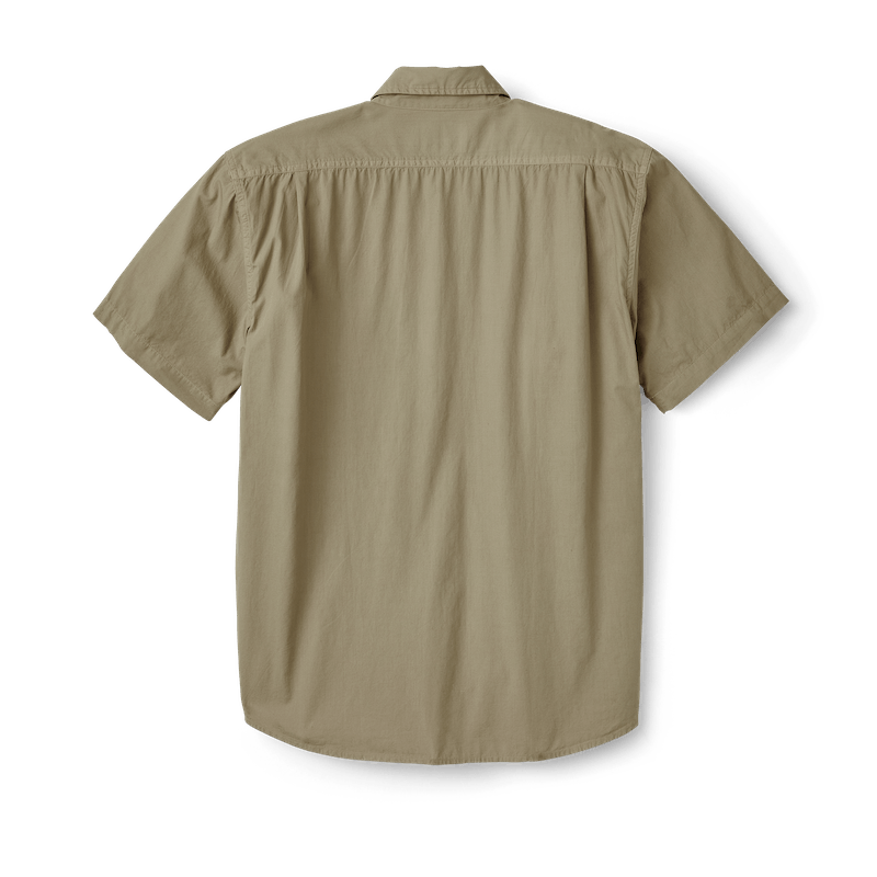 Washed Short Sleeve Feather Cloth Shirt