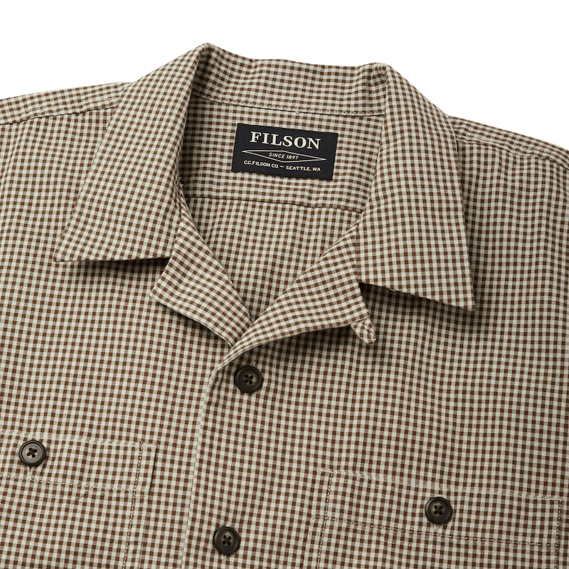 Chambray Short Sleeve Camp Shirt