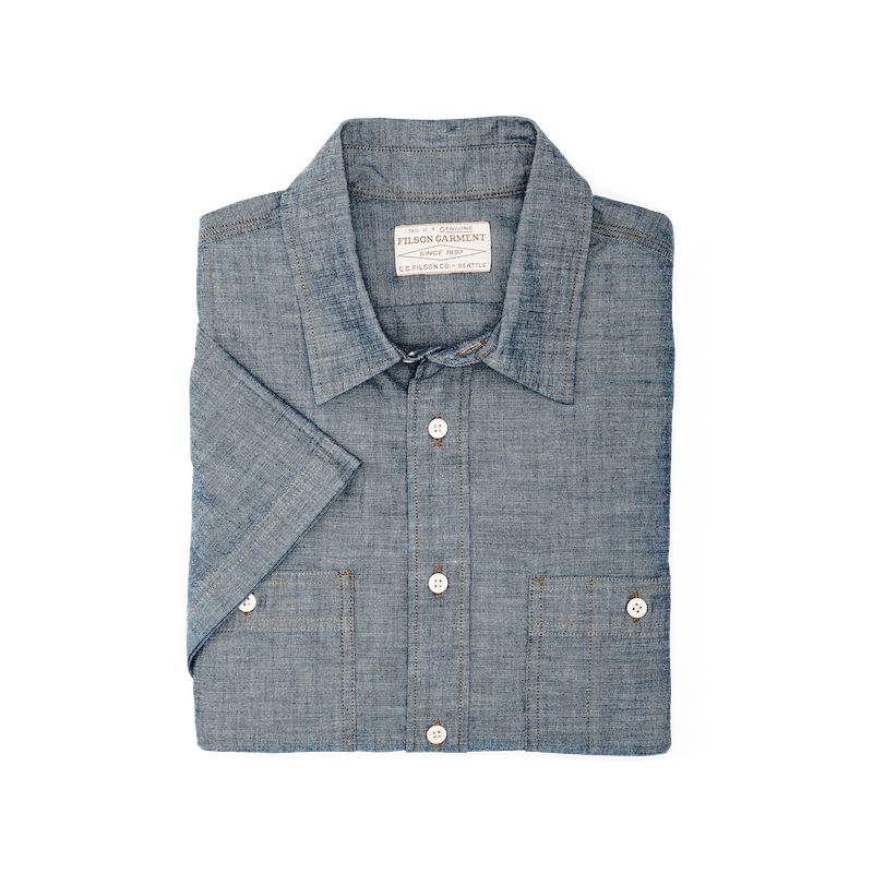 Short Sleeve Chambray Shirt