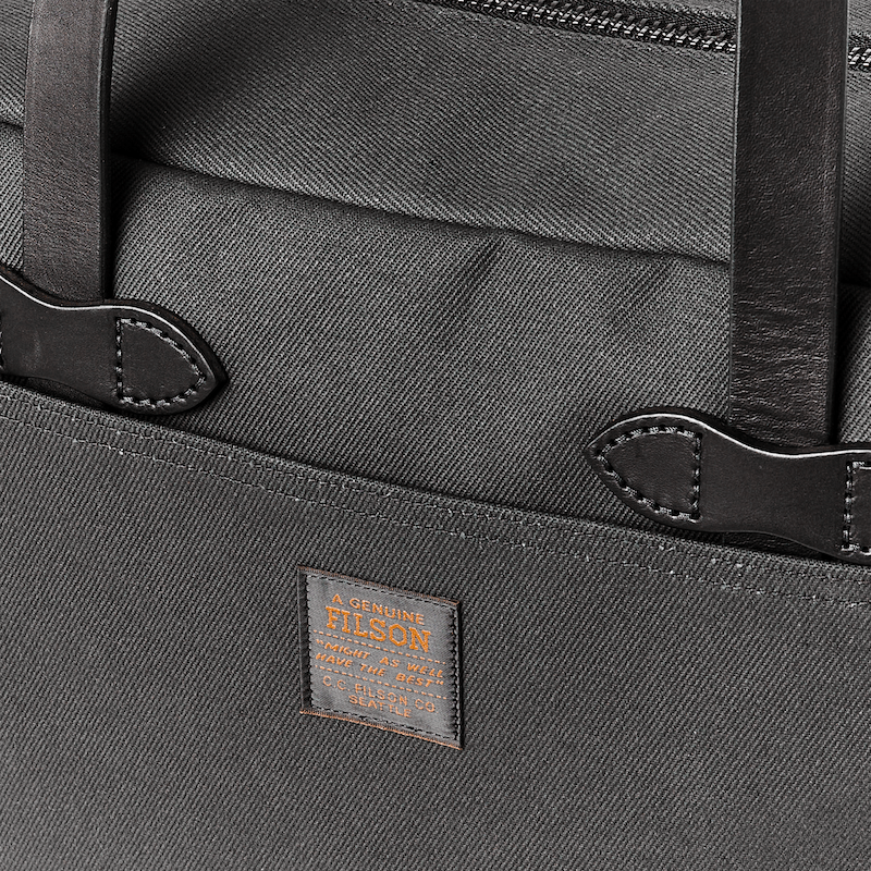 Rugged Twill Zipper Tote Bag