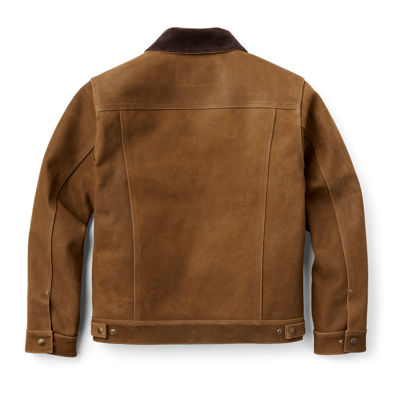 Roughout Leather Short Cruiser Jacket
