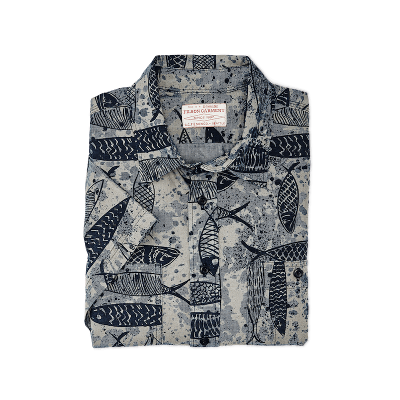 Short Sleeve Chambray Shirt