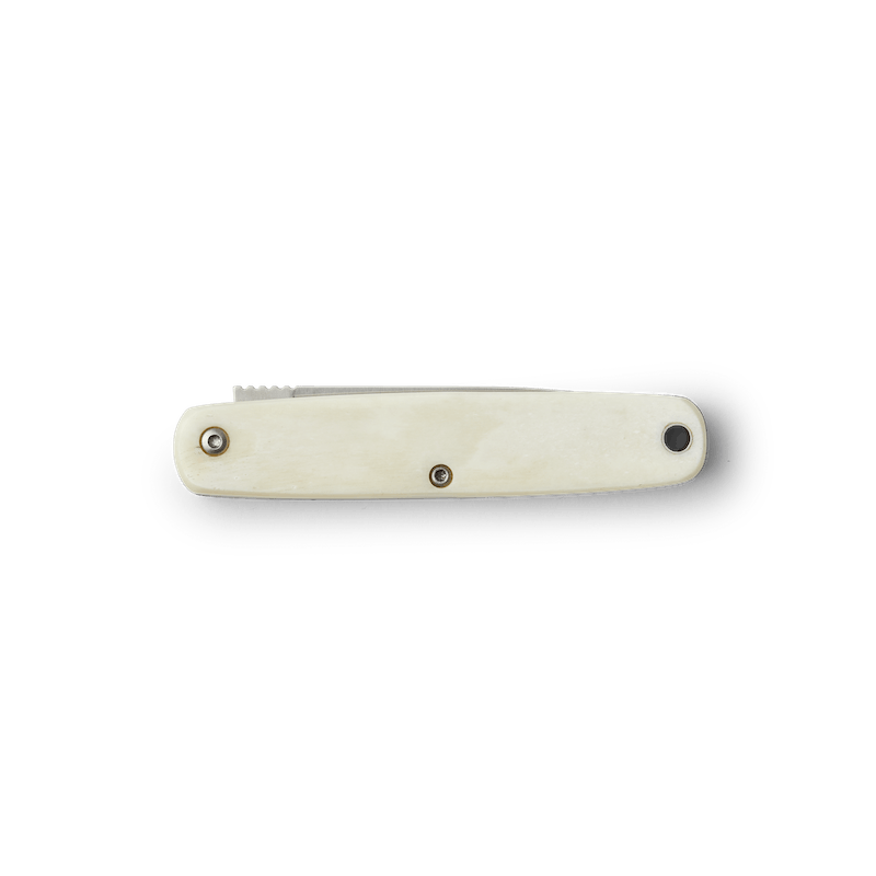 Smooth Bone Slip-Joint Knife